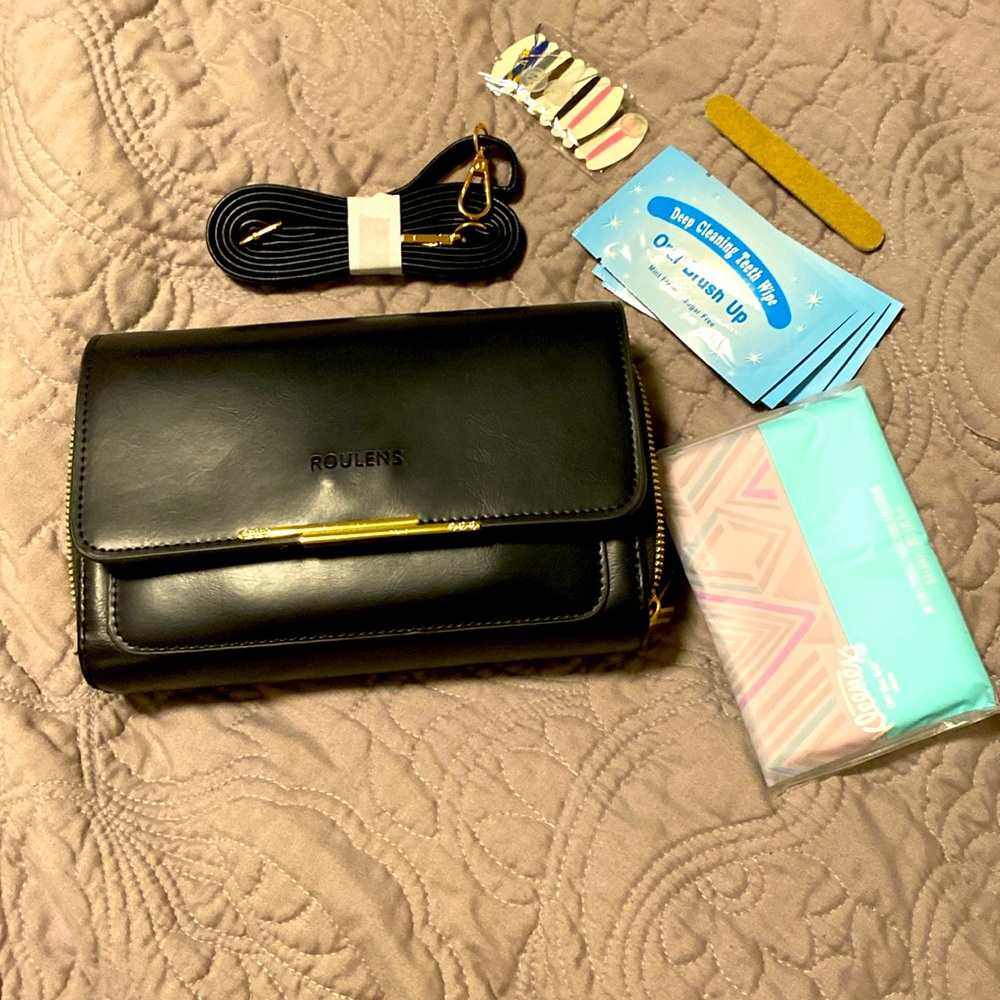 All in one crossbody purse/ clutch/ wallet by Roulens